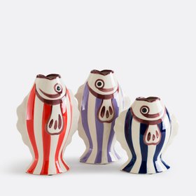 Fiska Fish-Shaped Ceramic Vase Height 24cm
