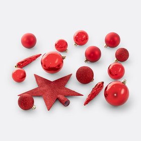 Caspar 33-Piece Christmas Bauble Set