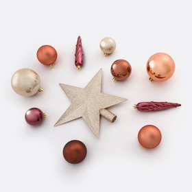 Caspar Box of 33 Christmas Bauble Decorations