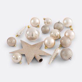 Caspar 33-Piece Christmas Bauble Set