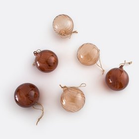 Caspar Set of 12 Glass Baubles