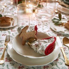 Set of 4 Winter Berry Napkins
