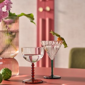 Set of 4 Toni Stemmed Glasses in Borosilicate Glass
