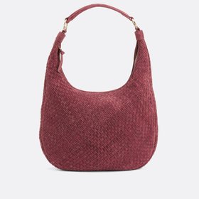 Shoulder Tote Bag in Braided Leather
