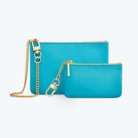 Luxury Leather Chain Wristlet