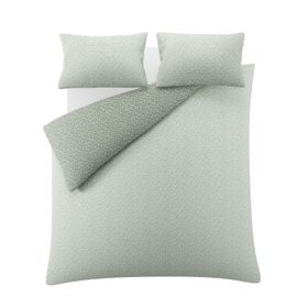 Sage Sweet Alyssum Duvet Cover and Pillowcase Set
