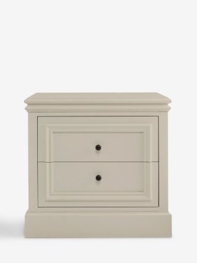 Twine Natural Swanton Wide 2 Drawer Bedside Table