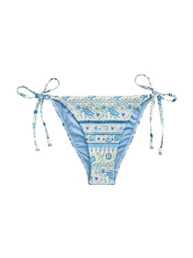 Blue Ramona High Leg Bikini Bottoms