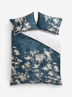 Navy Blue Attleton 220 Thread Count Duvet Cover and Pillowcase Set