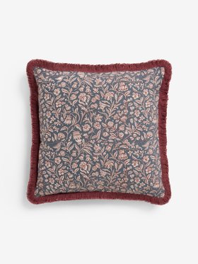 Red Elmdon Dark Crimson Cushion