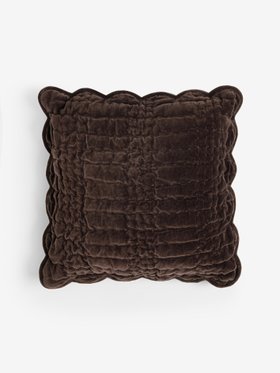 Brown Brady Scallop Cushion