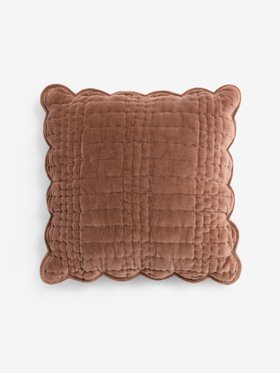 Brown Brady Scallop Cushion