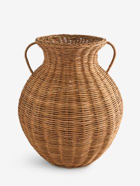 Natural Wicker Large Vase