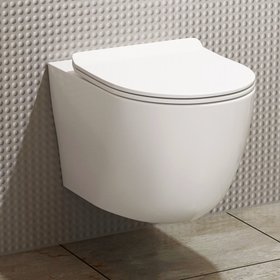 Elva Short Projection Wall Hung Rimless Toilet
