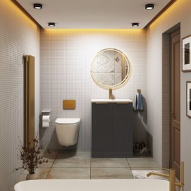 Elva Short Projection Wall Hung Rimless Toilet