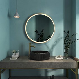 Milan Round Counter Top Basin - Black