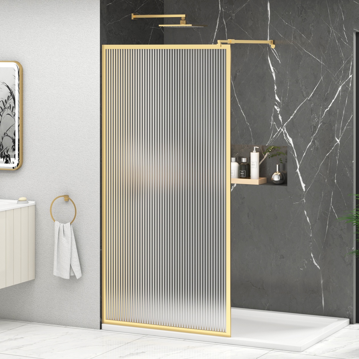 Luxor Walk In Wet Room Shower Screen