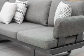 Bramblecrest Montpellier U-Shape Modular Sofa with 2 Teak Coffee Table