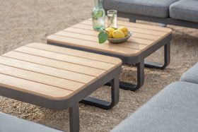 Bramblecrest Montpellier U-Shape Modular Sofa with 2 Teak Coffee Table