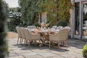 Bramblecrest Monterey Deluxe Vogue 8 Seat Rectangle Dining Set