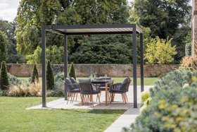 Bramblecrest Navona 3m x 3m Square Aluminium Pergola