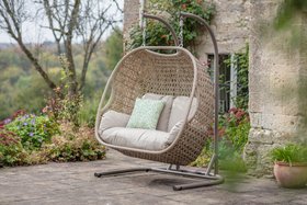 Bramblecrest Somerford Rattan Double Hanging Cocoon