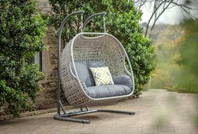 Bramblecrest Wentworth Rattan Double Hanging Cocoon