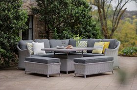 Bramblecrest Wentworth Square Sofa with Adjustable Table & 2 Benches