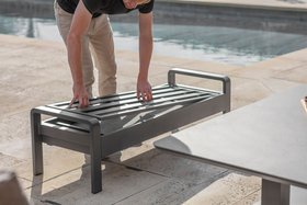 Bramblecrest Prague 3 Seat Sofa With Rectangle Piston Adjustable Table, 2 Sofa Chairs & Bench - Anthracite