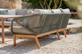 Bramblecrest Helsinki LShape Sofa With Rectangle Casual Dining Table, Bench & Chair