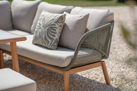 Bramblecrest Helsinki LShape Sofa With Rectangle Casual Dining Table, Bench & Chair