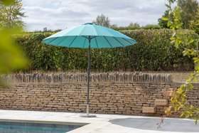 Shanghai Teal 2.7m Aluminium Tilt Parasol