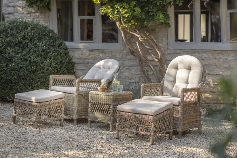 RHS By Bramblecrest Rosemoor Recliner Set With 2 Footstools & High Coffee Table