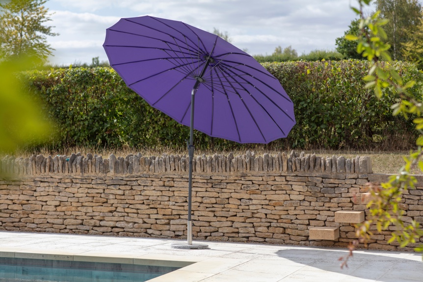 Shanghai Violet 2.7m Aluminium Tilt Parasol