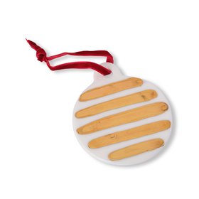 Handmade Ceramic Bold Stripes Bauble