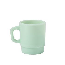 Stackable Glass Mug in Jade Green
