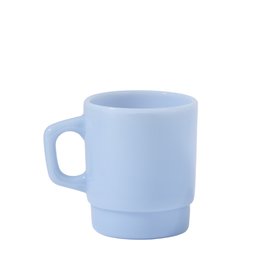 Stackable Glass Mug in Powder Blue