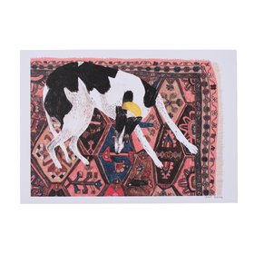 Relaxing Greyhound A4 Print