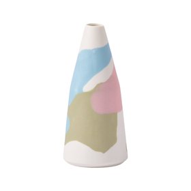 Porcelain Tall Bud Vase - Colourway F