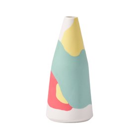 Porcelain Tall Bud Vase - Colourway C