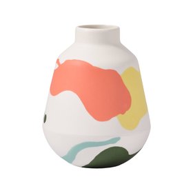 Porcelain Round Vase - Colourway C