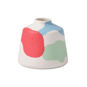 Porcelain Short Bud Vase - Colourway B