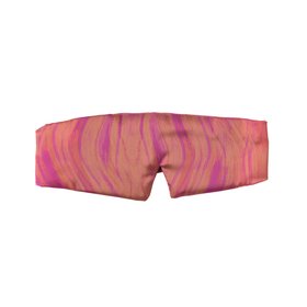Reversible Sleep Mask in Marbled Pink and Orange