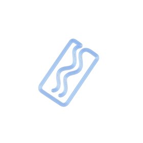 3D Printed Miami Bookmark in Powder Blue