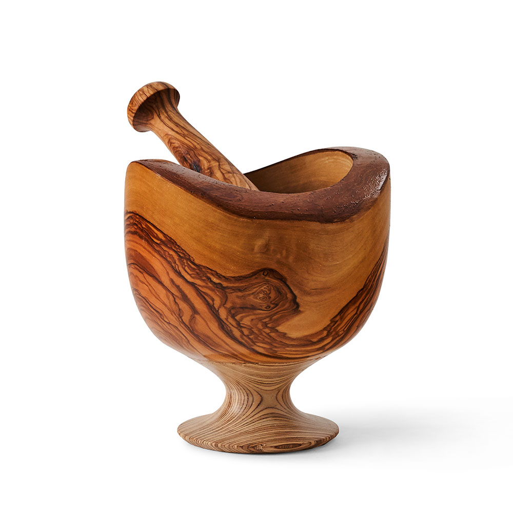 Reclaimed Wood Pestle and Mortar