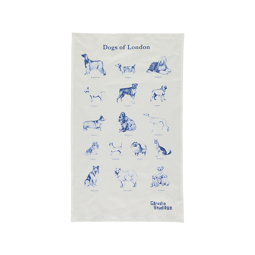 Dogs of London Tea Towel