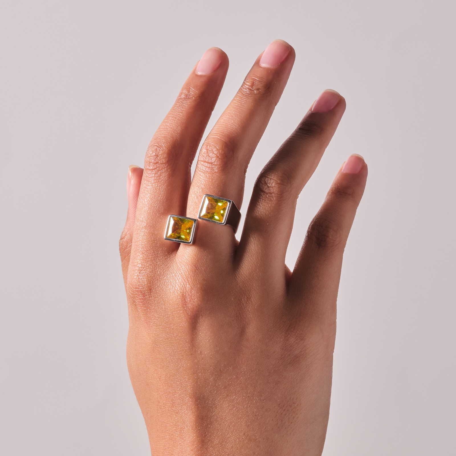 Yellow Stone Silver JO Ring