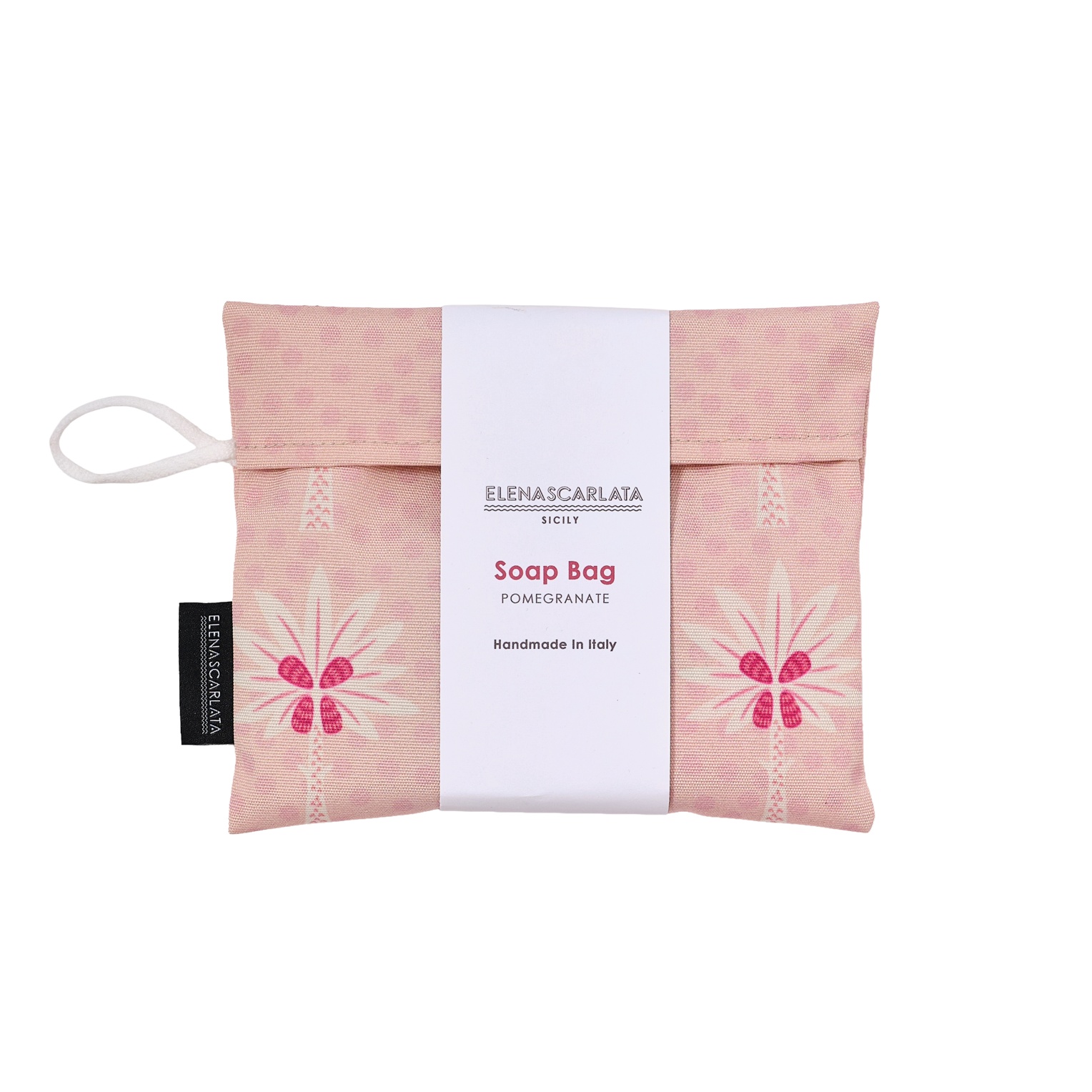 Soap Pouch in Pink Palms Print