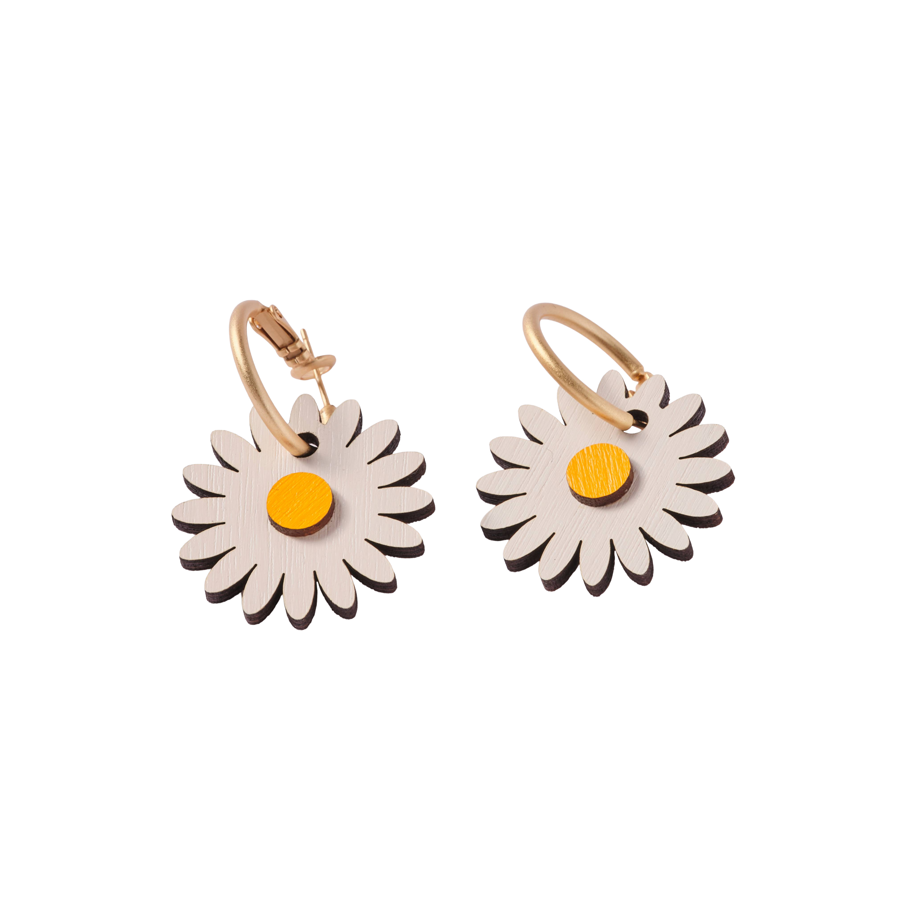 Daisy Hoop Earrings