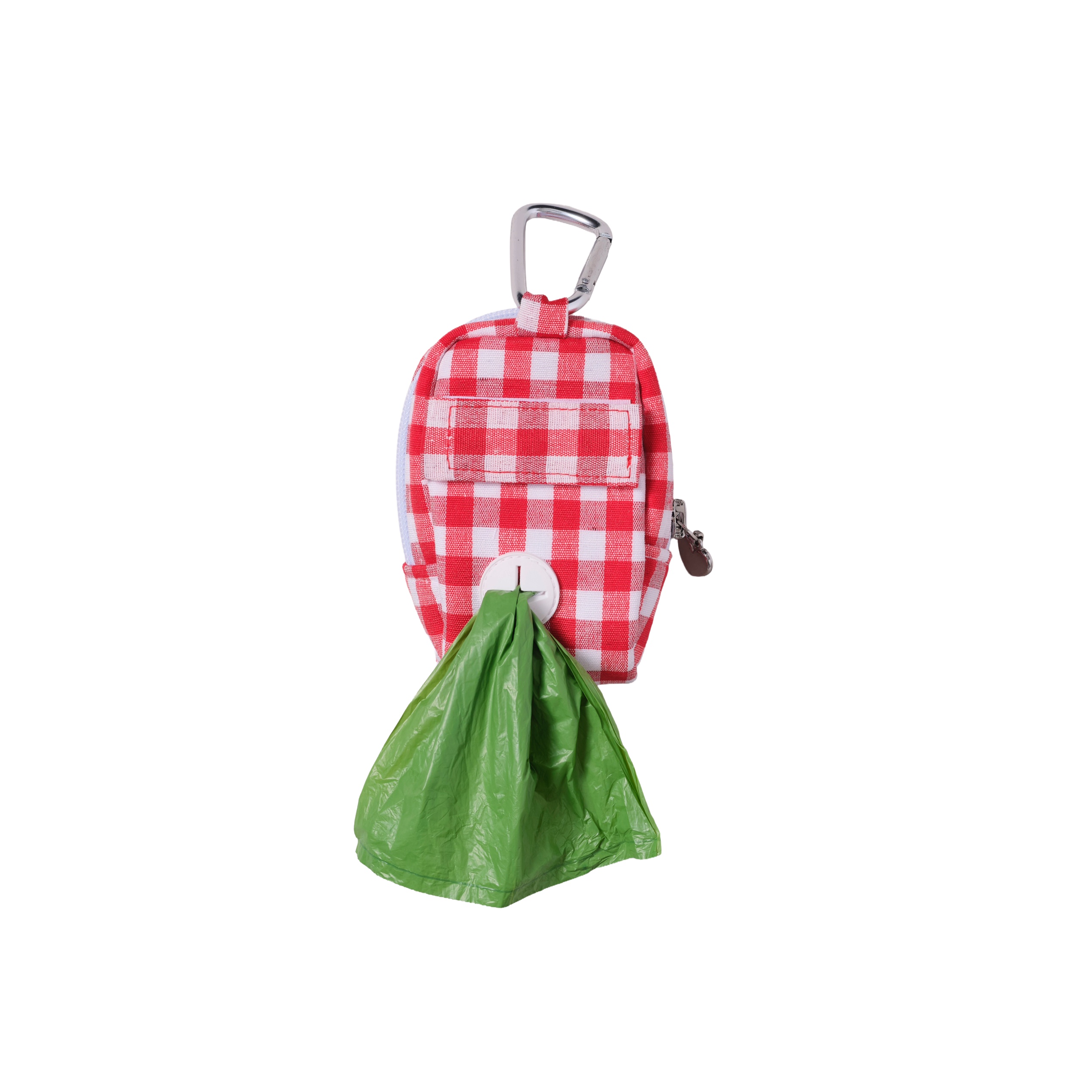 Gingham Dog Walking Pouch